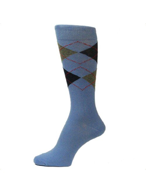 Spotlight Hosiery Elite Quality Colorful Soft Cotton Men's Groomsmen Wedding Argyle Dress Socks