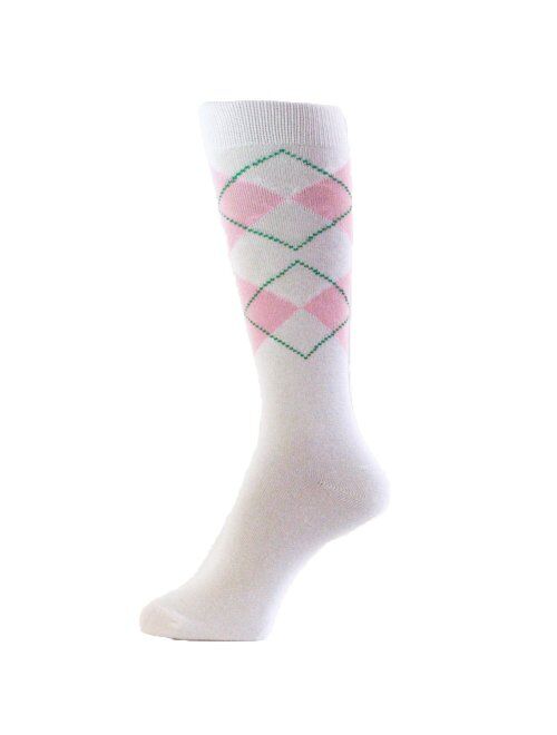 Spotlight Hosiery Elite Quality Colorful Soft Cotton Men's Groomsmen Wedding Argyle Dress Socks