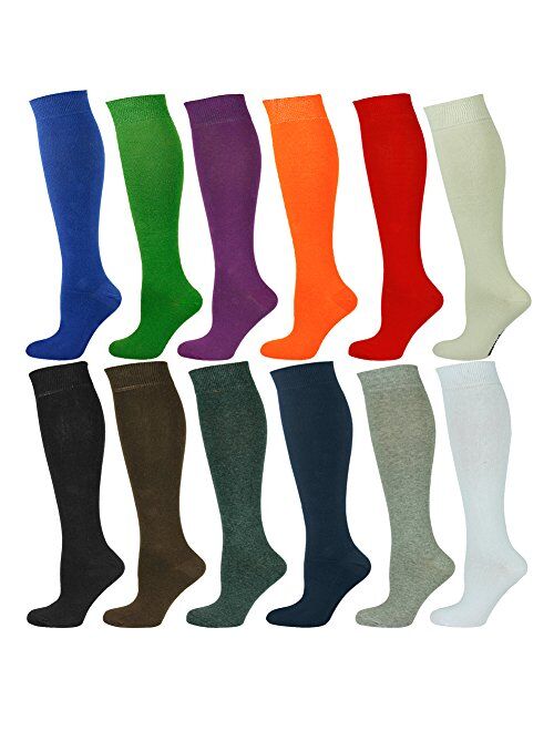 Mysocks Unisex Knee High Long Socks Plain