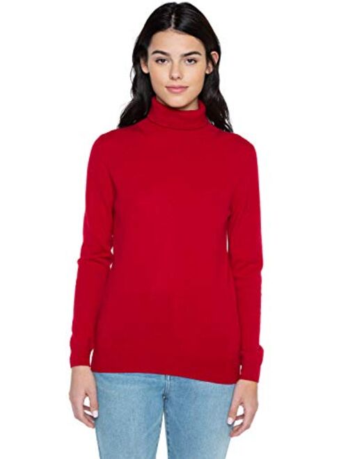 JENNIE LIU Women's 100% Pure Cashmere Long Sleeve Pullover Turtleneck Sweater