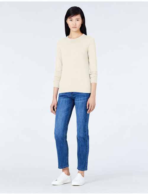 Amazon Brand - Meraki Women's Cotton Crew Neck Sweater