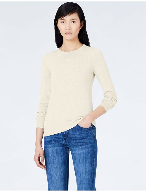 Amazon Brand - Meraki Women's Cotton Crew Neck Sweater