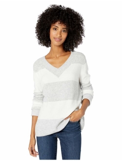 Amazon Brand - Goodthreads Women's Mid-Gauge Stretch V-Neck Sweater