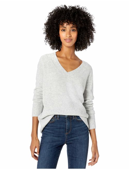 Amazon Brand - Goodthreads Women's Mid-Gauge Stretch V-Neck Sweater