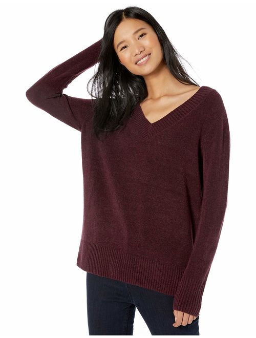 Amazon Brand - Goodthreads Women's Mid-Gauge Stretch V-Neck Sweater