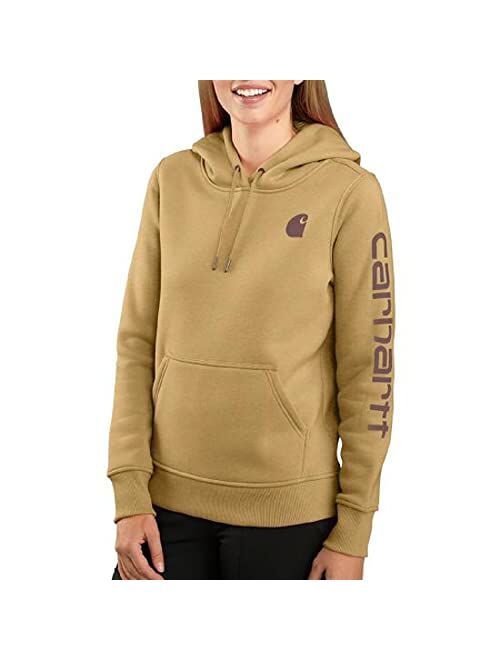 Carhartt Women's Relaxed Fit Midweight Logo Sleeve Graphic Sweatshirt