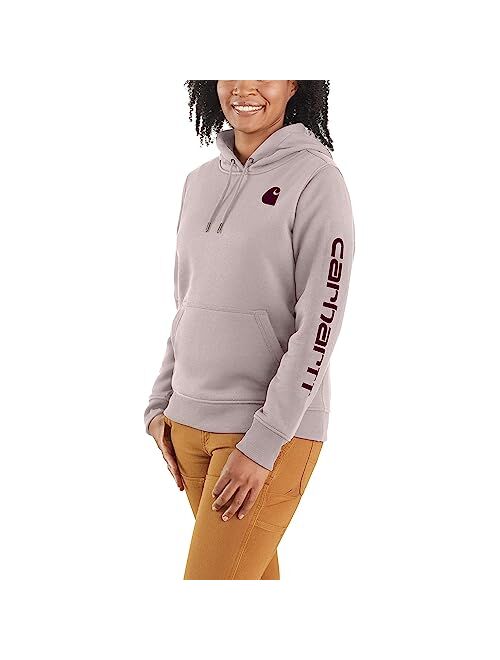 Carhartt Women's Relaxed Fit Midweight Logo Sleeve Graphic Sweatshirt