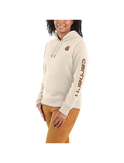 Carhartt Women's Relaxed Fit Midweight Logo Sleeve Graphic Sweatshirt