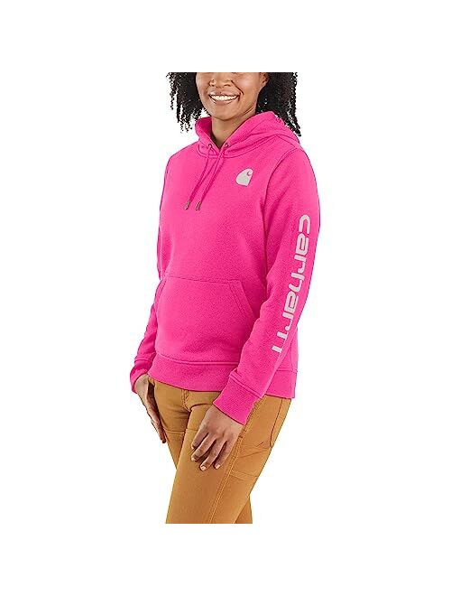 Carhartt Women's Relaxed Fit Midweight Logo Sleeve Graphic Sweatshirt