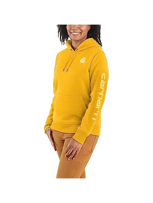 Carhartt Women's Relaxed Fit Midweight Logo Sleeve Graphic Sweatshirt