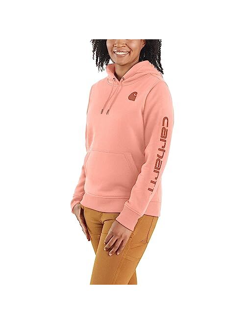 Carhartt Women's Relaxed Fit Midweight Logo Sleeve Graphic Sweatshirt