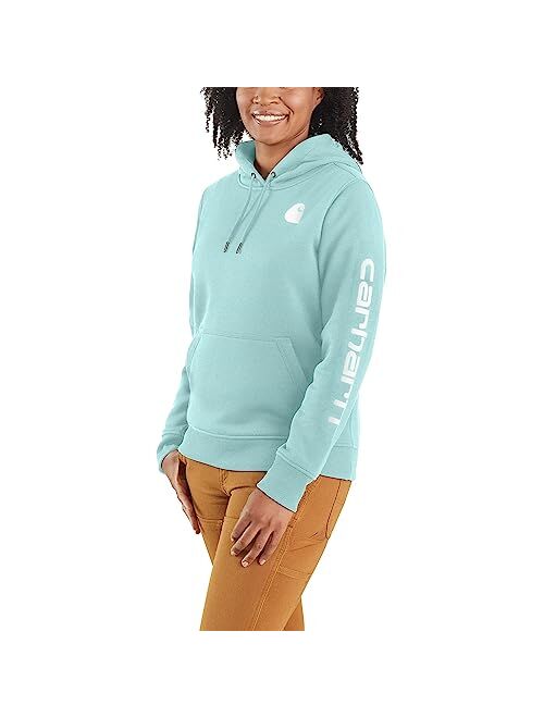 Carhartt Women's Relaxed Fit Midweight Logo Sleeve Graphic Sweatshirt