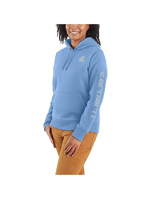 Carhartt Women's Relaxed Fit Midweight Logo Sleeve Graphic Sweatshirt