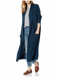 Women's Open Placket Long Cardigan