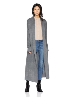 Women's Open Placket Long Cardigan