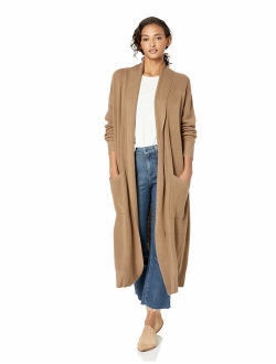 Women's Open Placket Long Cardigan