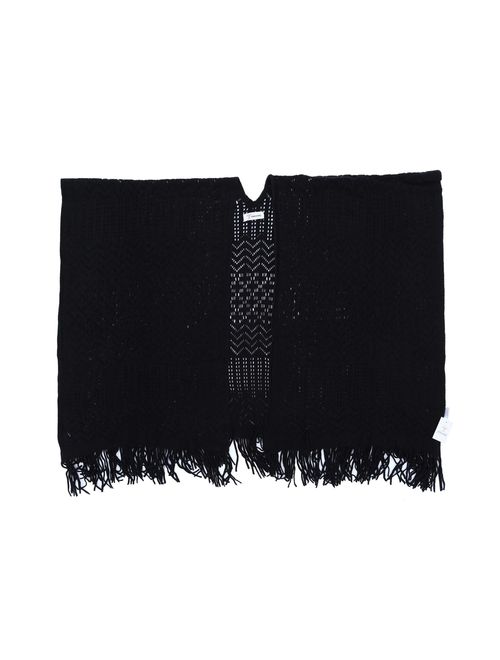 Knit Shawl Wrap for Women - Soul Young Ladies Fringe Knitted Poncho Cardigan Cape