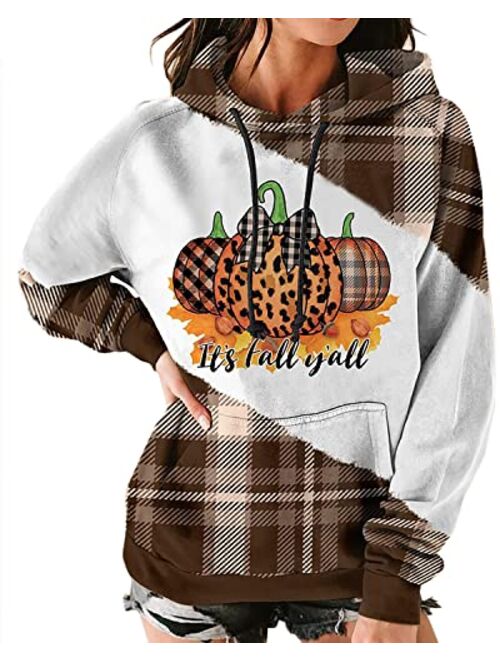 futurino Women's Funny Animal Print Long Sleeve Fleece Lined Hoodie Pullover Tops