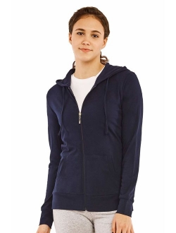 Women's Zip Up Cotton Light Hoodie Jacket