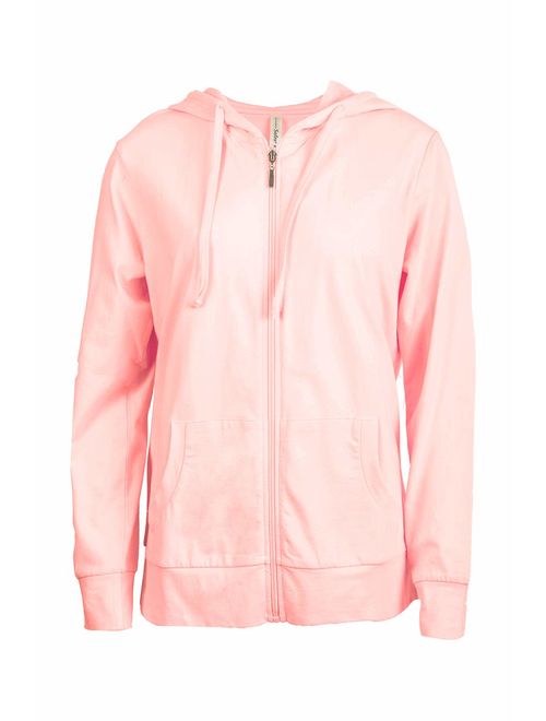 Women's Zip Up Cotton Light Hoodie Jacket