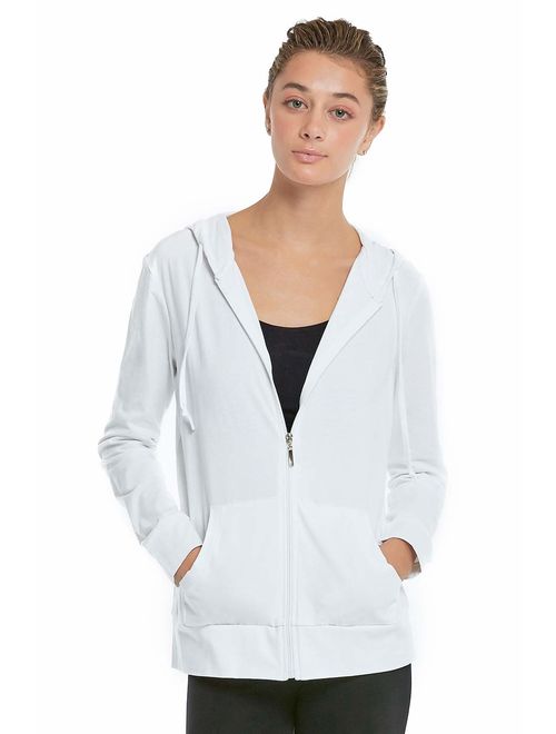 Women's Zip Up Cotton Light Hoodie Jacket