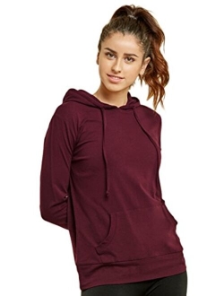 Sofra Women's Thin Cotton Pullover Hoodie Sweater