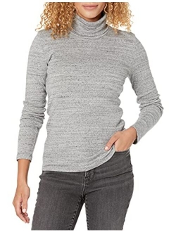 Splendid 1x1 Rib Long Sleeve Turtleneck Tee T-Shirt