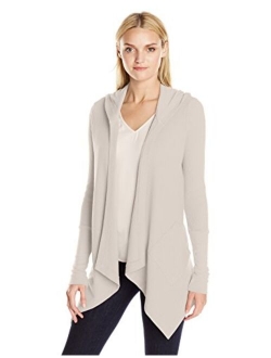 Splendid Women's Thermal Wrap Hooded Cardigan