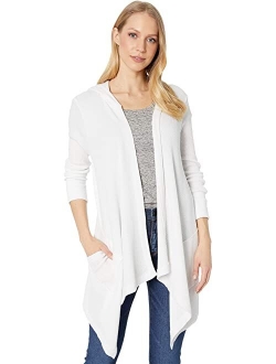 Splendid Women's Thermal Wrap Hooded Cardigan