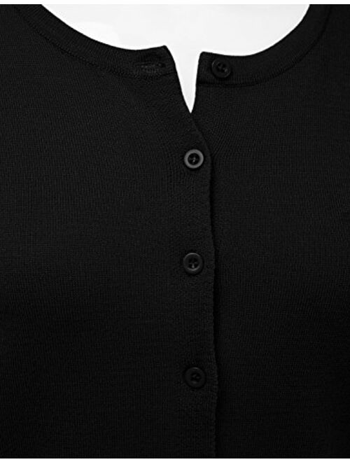 NINEXIS Women's Long Sleeve Button Down Soft Knit Cardigan Sweater