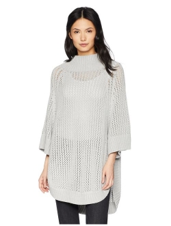 Women's Rib-Collar Tunic Sweater