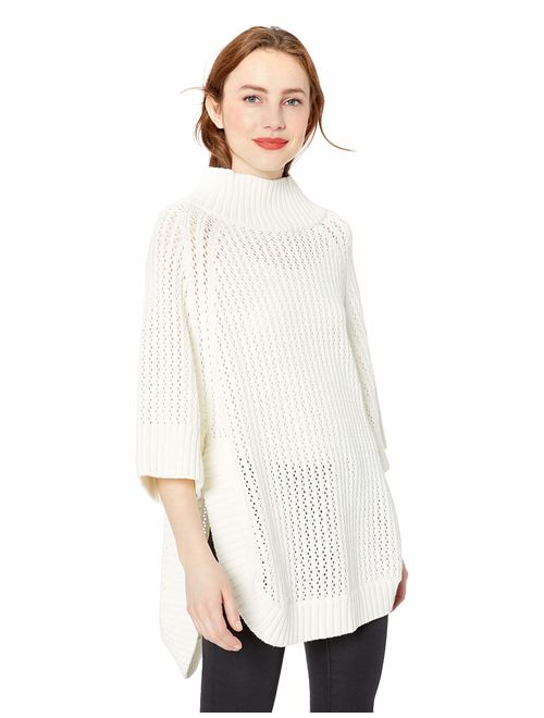 Cable Stitch Women's Rib-Collar Tunic Sweater