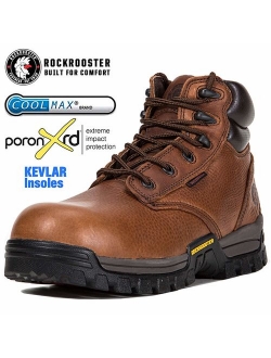 Work Boots for Men, Composite/Soft Toe Waterproof Safety Working Shoes