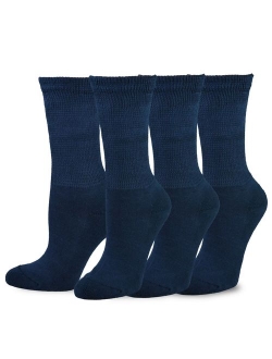 TeeHee Viscose from Bamboo Diabetic Crew Socks 3-Pack