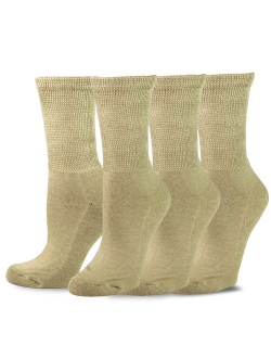 TeeHee Viscose from Bamboo Diabetic Crew Socks 3-Pack