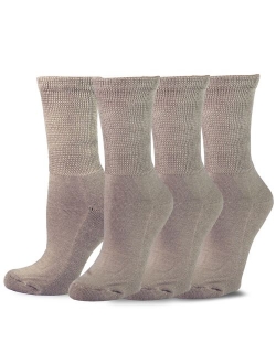 TeeHee Viscose from Bamboo Diabetic Crew Socks 3-Pack