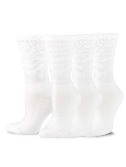 TeeHee Viscose from Bamboo Diabetic Crew Socks 3-Pack