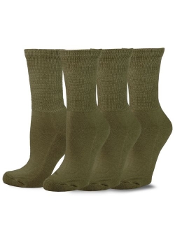 TeeHee Viscose from Bamboo Diabetic Crew Socks 3-Pack