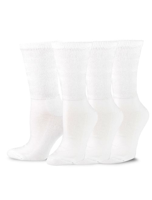 TeeHee Viscose from Bamboo Diabetic Crew Socks 3-Pack