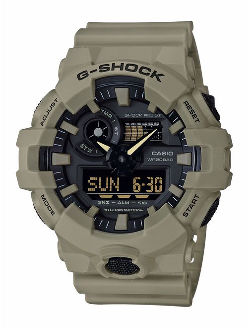 Casio Men's G SHOCK Quartz Watch with Resin Strap, Beige, 25.8 (Model: GA-700UC-5ACR)