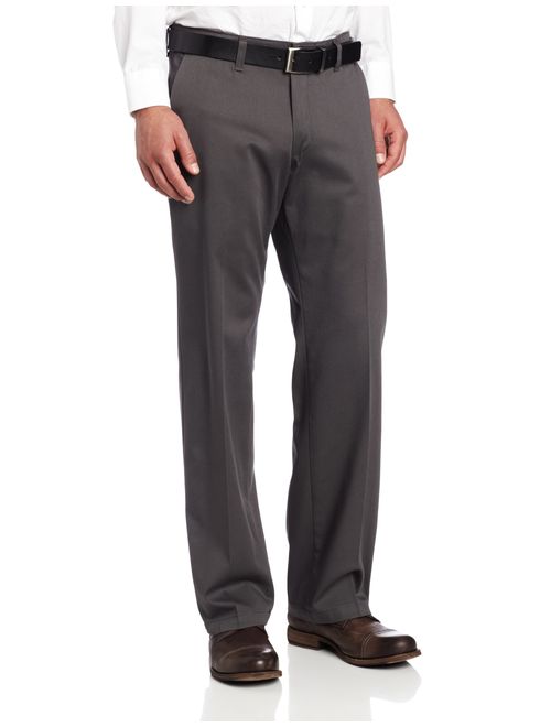 Lee Men's Comfort Waist Custom Straight Fit Flat Front Pant