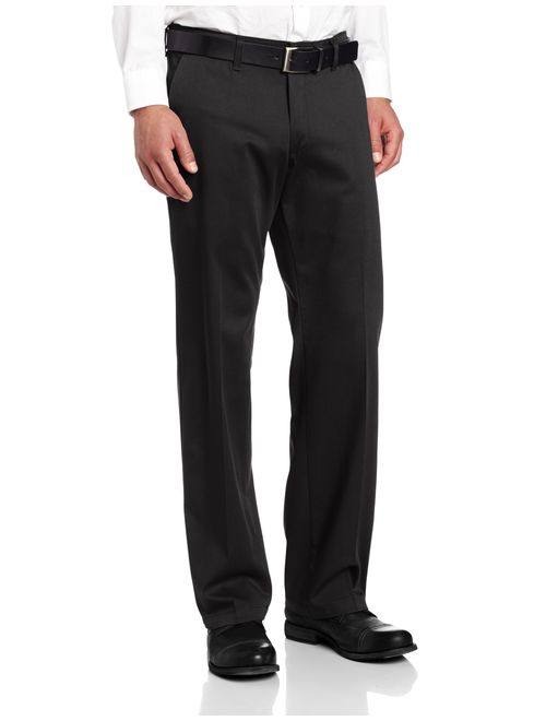 Lee Men's Comfort Waist Custom Straight Fit Flat Front Pant