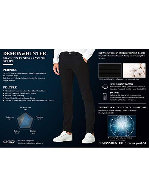 Demon&Hunter 910X Series Men's Skinny Fit Stretch Pant