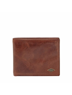 Men's Ryan Leather RFID Blocking Bifold Flip ID Wallet