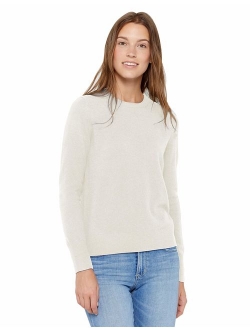 State Cashmere Essential Crewneck Sweater 100% Pure Cashmere Long Sleeve Pullover for Women