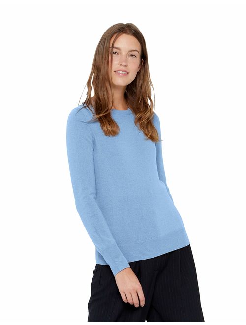 State Cashmere Essential Crewneck Sweater 100% Pure Cashmere Long Sleeve Pullover for Women