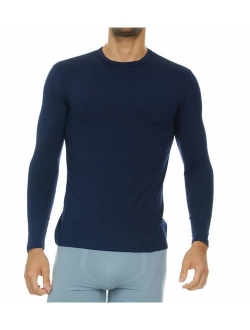 Thermajohn Mens Ultra Soft Thermal Shirt - Compression Baselayer Crew Neck Top - Fleece Lined Long Sleeve Underwear T Shirt