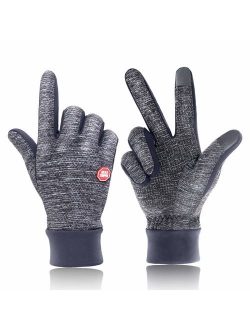 HiCool 2019 Touch Screen Winter Gloves for Men Women Anti-Slip Warm Gloves Cold Weather Outdoor Thermal Gloves for Running Driving Cycling