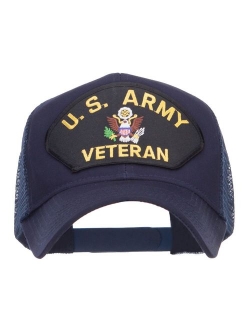 e4Hats.com US Army Veteran Military Patched Mesh Cap