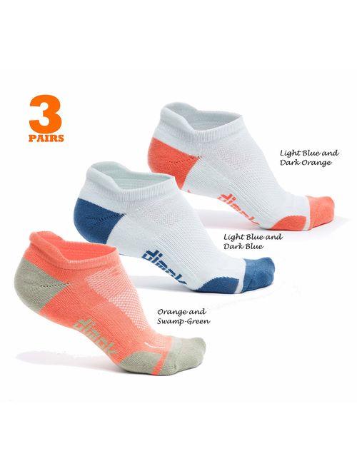 Athletic Running Socks - No Show Wicking Blister Resistant Long Distance Sport Socks for Men and Women